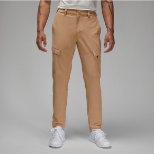 Brązowe spodnie Jordan z tkaniny