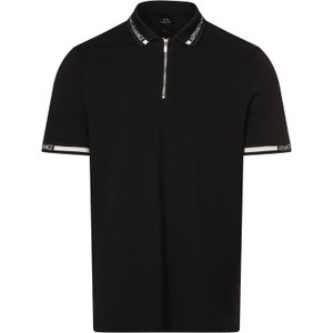 Czarny t-shirt Armani Exchange w stylu casual z krótkim rękawem