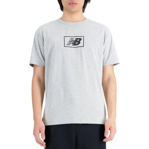 T-shirt New Balance w młodzieżowym stylu z krótkim rękawem z bawełny