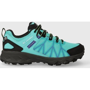 Niebieskie buty trekkingowe Columbia sznurowane