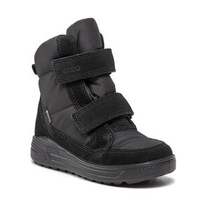 Czarne buty dziecięce zimowe Ecco