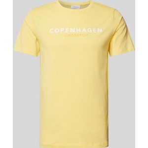 Żółty t-shirt Peek&Cloppenburg w młodzieżowym stylu