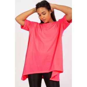 Różowa bluzka Relevance z krótkim rękawem w stylu casual