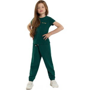Zielona bluzka dziecięca Tup Tup z krótkim rękawem