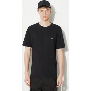 Czarny t-shirt C.P. Company z dżerseju w stylu casual