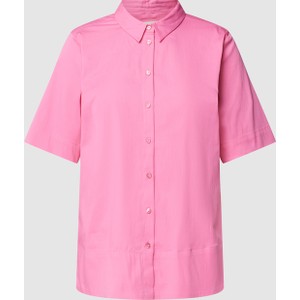 Różowa koszula Peek&Cloppenburg z kołnierzykiem w stylu casual