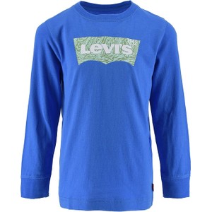Niebieska koszulka dziecięca Levis z bawełny dla chłopców