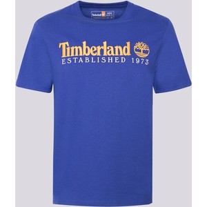 Niebieski t-shirt Timberland w młodzieżowym stylu