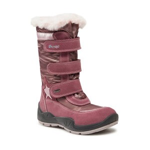 Różowe buty dziecięce zimowe Primigi z goretexu