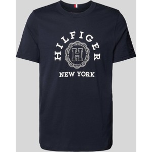 T-shirt Tommy Hilfiger z nadrukiem w młodzieżowym stylu z bawełny