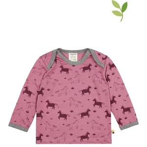 Różowa bluzka dziecięca Limango Polska z bawełny dla dziewczynek