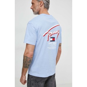 T-shirt Tommy Jeans z nadrukiem z bawełny w stylu casual