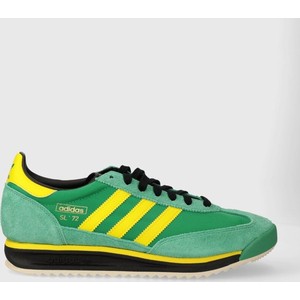 Zielone buty sportowe Adidas Originals w sportowym stylu sznurowane