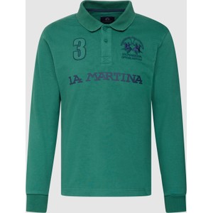 Zielona koszulka z długim rękawem La Martina w stylu casual