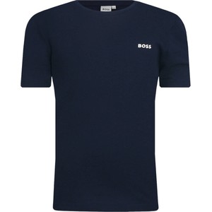Granatowa koszulka dziecięca BOSS Kidswear