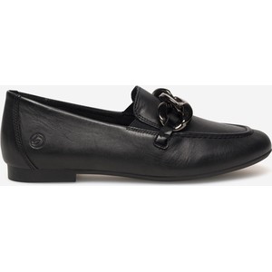 Czarne buty Remonte z płaską podeszwą