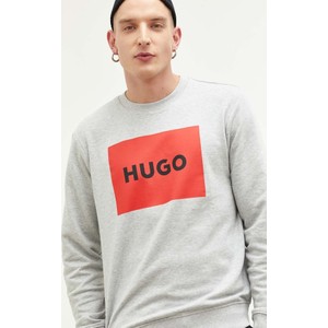 Bluza Hugo Boss w młodzieżowym stylu z nadrukiem z bawełny