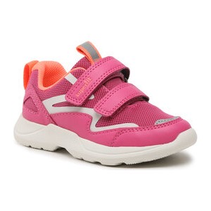 Różowe buty sportowe dziecięce Superfit na rzepy