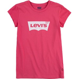 Różowa bluzka dziecięca Levis z krótkim rękawem