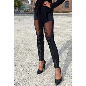 Czarne legginsy IVET w stylu casual