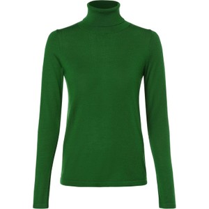 Zielony sweter brookshire z wełny w stylu casual
