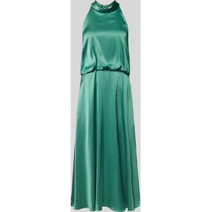 Zielona sukienka V By Vera Mont bez rękawów maxi z okrągłym dekoltem