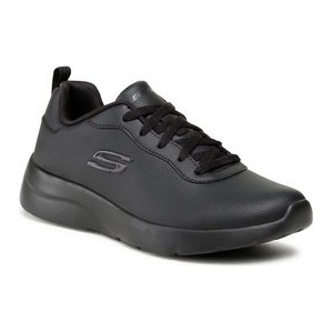 Czarne buty sportowe Skechers sznurowane z płaską podeszwą