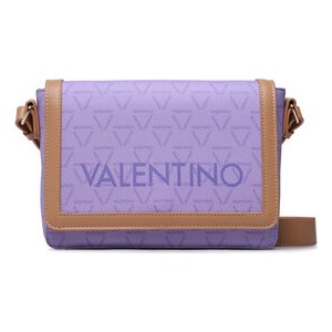 Fioletowa torebka Valentino w młodzieżowym stylu średnia matowa