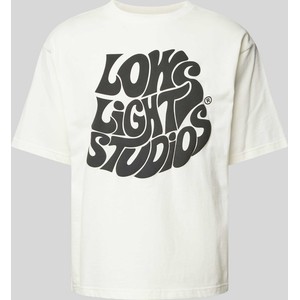 T-shirt Low Lights Studios z krótkim rękawem z bawełny w młodzieżowym stylu