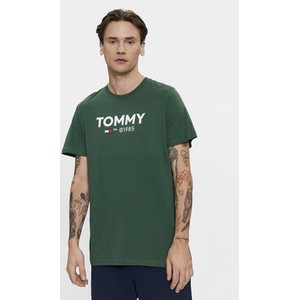 Zielony t-shirt Tommy Jeans z krótkim rękawem