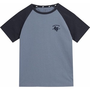 Granatowa koszulka dziecięca 4F dla chłopców