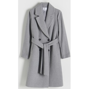 Płaszcz Reserved bez kaptura w stylu klasycznym z tkaniny