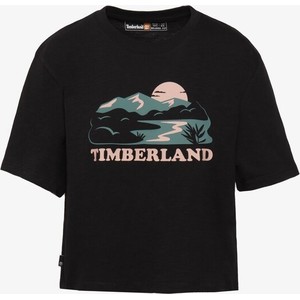 Czarna bluzka Timberland z krótkim rękawem