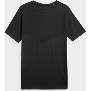 Czarny t-shirt 4F z krótkim rękawem