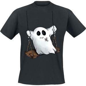 Czarny t-shirt Swing Ghost