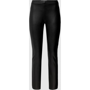 Czarne spodnie Raffaello Rossi ze skóry ekologicznej w stylu casual