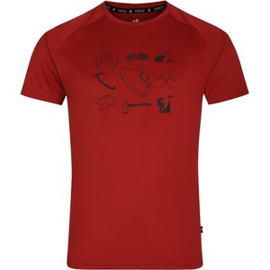 Czerwony t-shirt Dare 2b z krótkim rękawem w młodzieżowym stylu