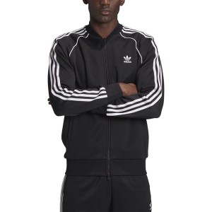 Czarna bluza Adidas z dresówki w sportowym stylu