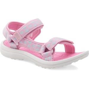 Różowe buty dziecięce letnie Nelli Blu na rzepy dla dziewczynek