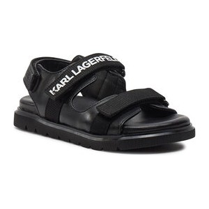 Czarne buty dziecięce letnie Karl Lagerfeld