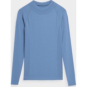 Niebieska bluzka 4F z golfem w stylu casual