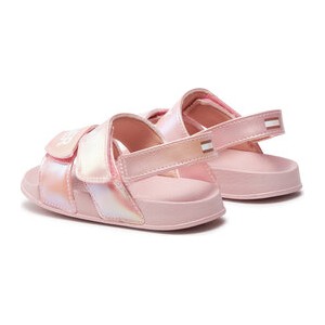 Różowe buty dziecięce letnie Tommy Hilfiger na rzepy dla dziewczynek
