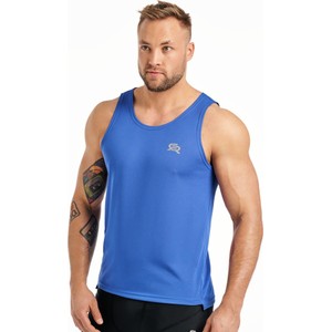 Niebieski t-shirt Rough Radical w sportowym stylu z krótkim rękawem