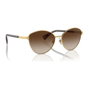 Złote okulary damskie Ralph Lauren