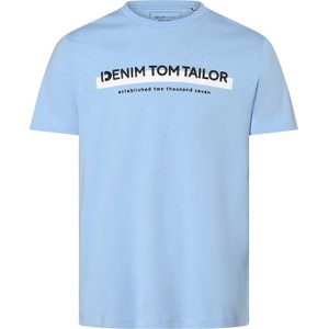 T-shirt Tom Tailor Denim z krótkim rękawem w młodzieżowym stylu z dżerseju