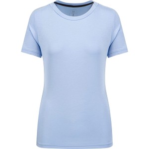 Niebieski t-shirt On Running z krótkim rękawem w sportowym stylu