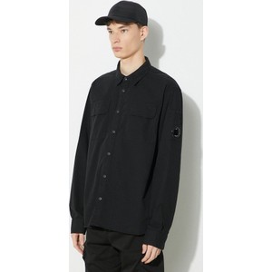 Czarna koszula C.P. Company w stylu casual z tkaniny