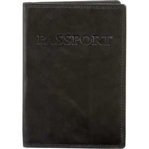 Koruma Okładka na paszport z ochroną RFID (czarny)