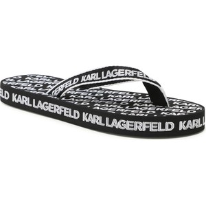 Klapki Karl Lagerfeld w stylu casual z nadrukiem