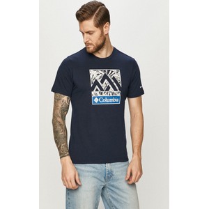 T-shirt Columbia z krótkim rękawem z nadrukiem w młodzieżowym stylu